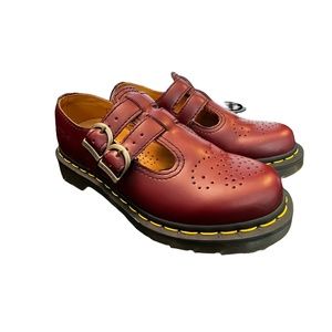 RARE! Dr. Martens 8065 Smooth Cherry Red Mary Janes! Like New! Sz UK 3/ US 5